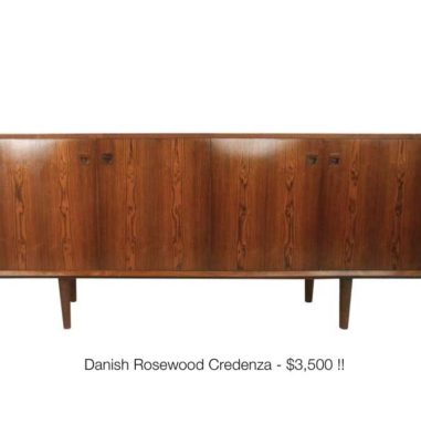 Danish Rosewood Credenza